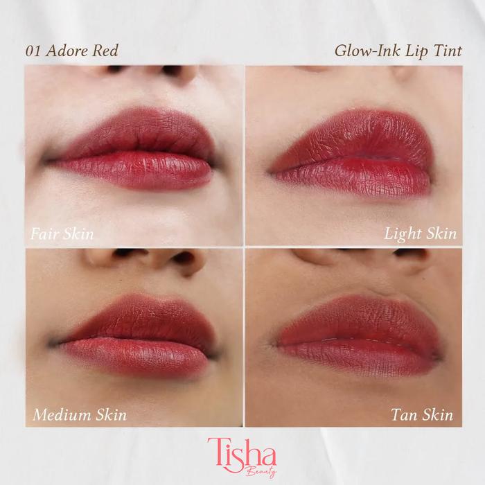 Gambar Tisha Beauty Glow-ink Lip Stain Lip Tint - 01 Adore Red dari Tisha Officials undefined Tokopedia