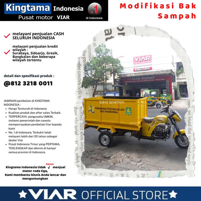 Gambar Motor Roda Tiga VIAR KARYA BAK SAMPAH - PROMO - ORIGINAL - Karya 150Rn dari MOTOR VIAR INDONESIA undefined Tokopedia