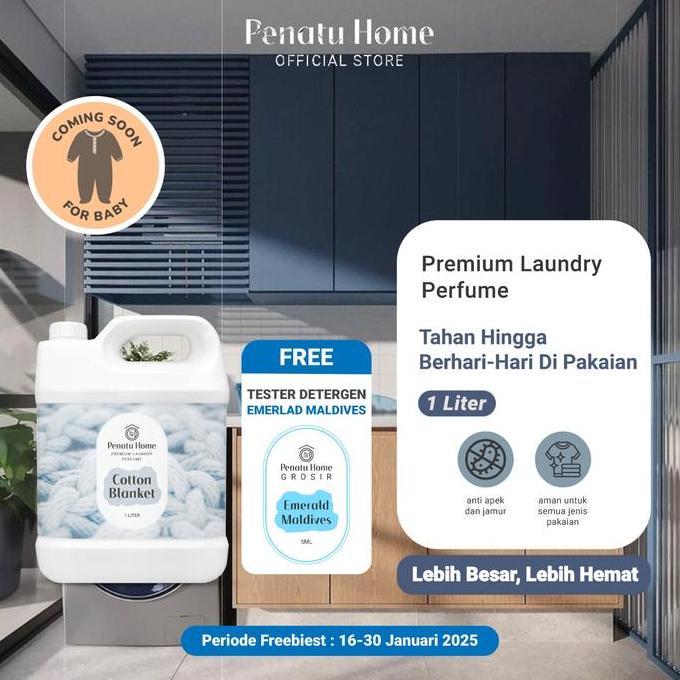 Gambar Parfum Laundry Premium Penatu Home - Cotton Blanket Jirigen 1L - ORIGINAL dari Parfuum ori undefined Tokopedia