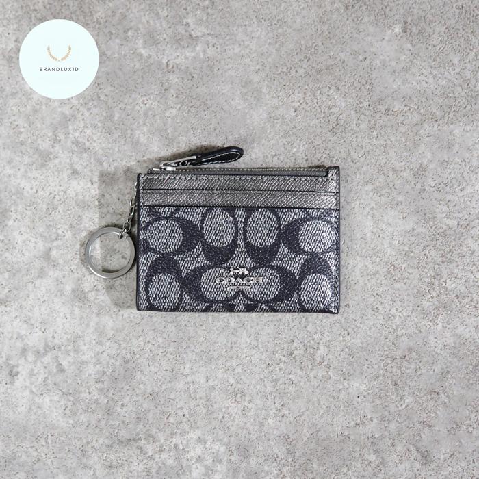 Dompet Coach Black And Grey Coach Wallet Dompet Coach Keychain