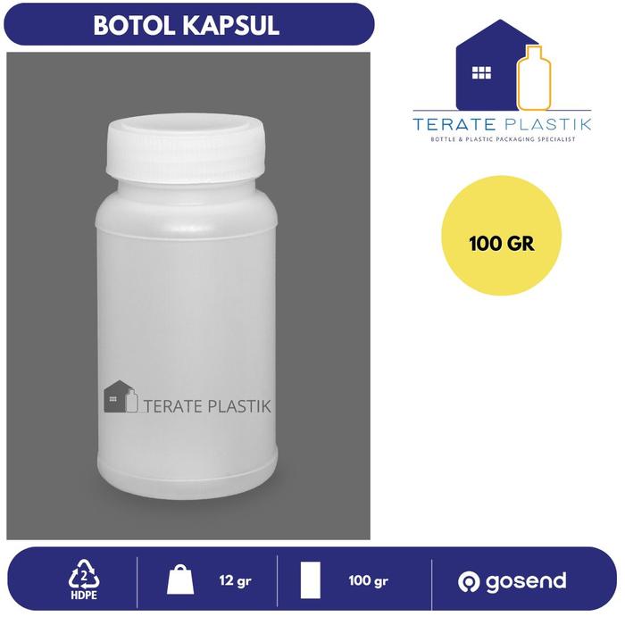 Gambar Botol Kapsul | Terate Plastik Bandung - 100ml dari Terate Plastik undefined Tokopedia