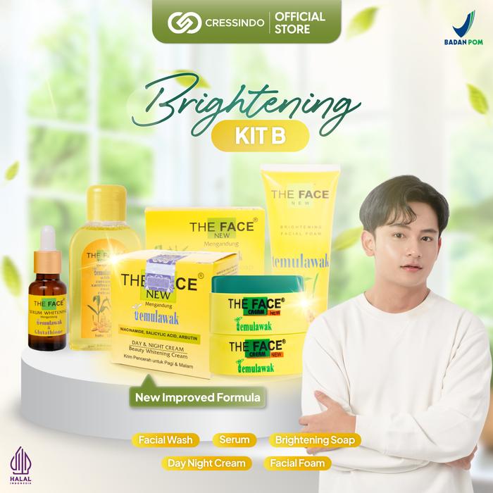 Gambar THE FACE Temulawak Brightening Kit - Varian B dari Cressindo Kota Administrasi Jakarta Utara Tokopedia