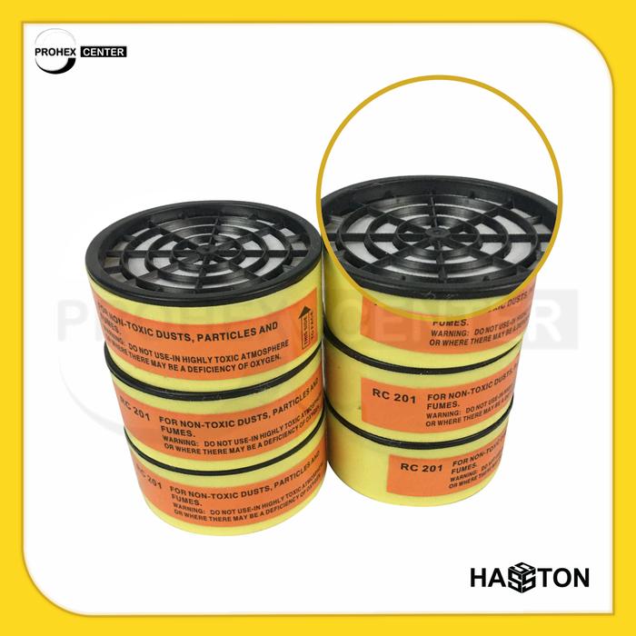 Gambar CARTRIDGE REFILL FILTER CATRIDGE MASKER RC 201 CHEMICAL RESPIRATOR - RC-202 Hasston dari Prohex Center undefined Tokopedia
