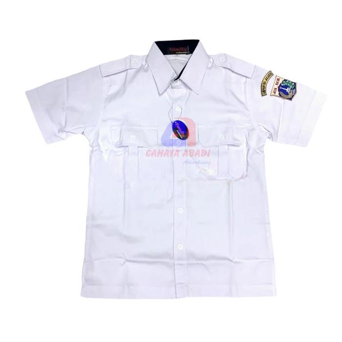 Gambar Kemeja Putih PDH PNS DKIJakarta Seragam Putih PNS PDH DKI Jakarta Baju Putih PDH PNS Pria - Lengan Pendek, S dari DISTRIVAL undefined Tokopedia