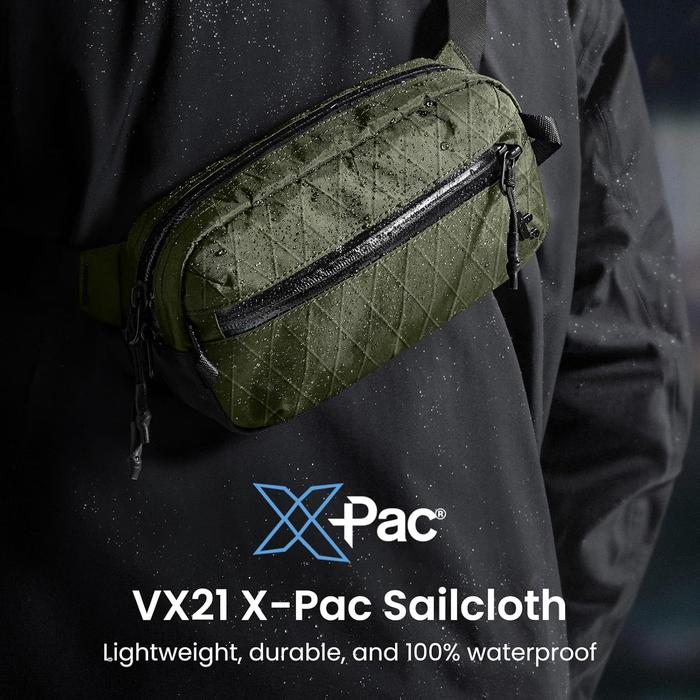 Gambar Tomtoc Aviator-T35 X-Pac Chest Crossbody Sling Bag with RFID Blocking Water-resistant Lightweight Unisex 3.5L - Hijau dari TOMTOC INDONESIA undefined Tokopedia