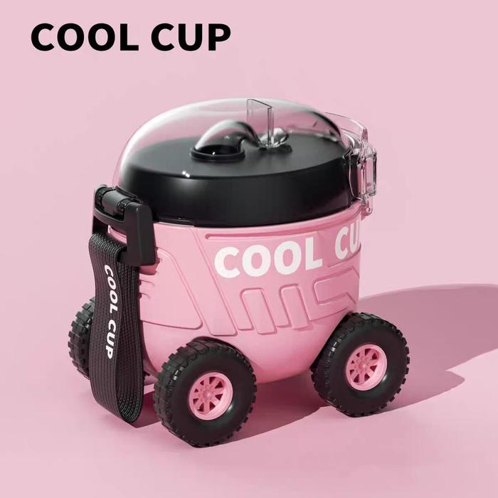 Jual Botol Air Minum Anak Bentuk Bus 550ml Botol Minum Anak Flip Top ...