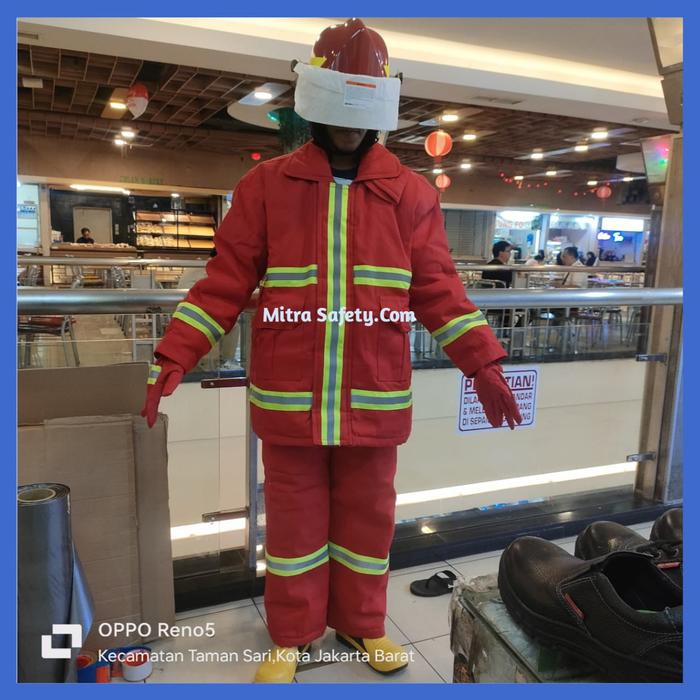 Gambar Baju Pemadam Kebakaran Top Fire /Baju Pemadam Lokal dari MitraSafetyCom undefined Tokopedia