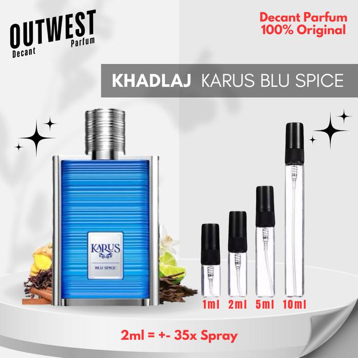 Gambar Decant Parfum Khadlaj Karus Blu Spice EDP for Unisex - 1ml dari Outwest Decant Parfum undefined Tokopedia