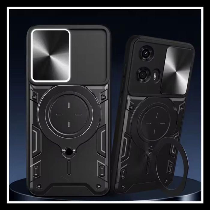 Gambar Motorola Moto G45 5G Pattern Armor Ring Magnetic Original Hard Case Casing Soft Cover Armor Back Stand Silicone Pc - HITAM., MOTO G45. dari Original Shop Nillkin undefined Tokopedia