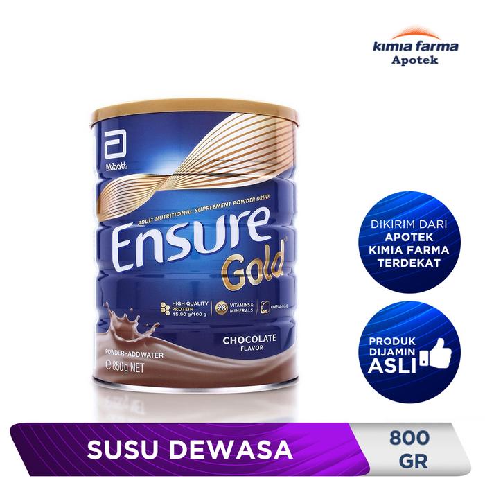 Gambar ENSURE GOLD CHOCO 850 GR / SUSU DEWASA / KIMIA FARMA dari Kimia Farma Apotek Bodetabek undefined Tokopedia