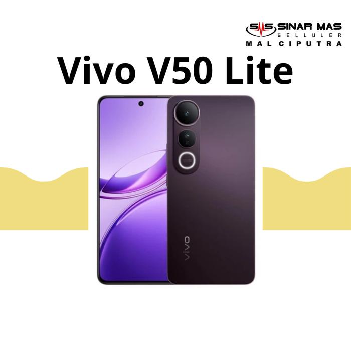 Gambar Vivo V50 Lite 4G 8/256GB New Garansi - Hitam dari SINAR MAS SELLULER CIPUTRA undefined Tokopedia