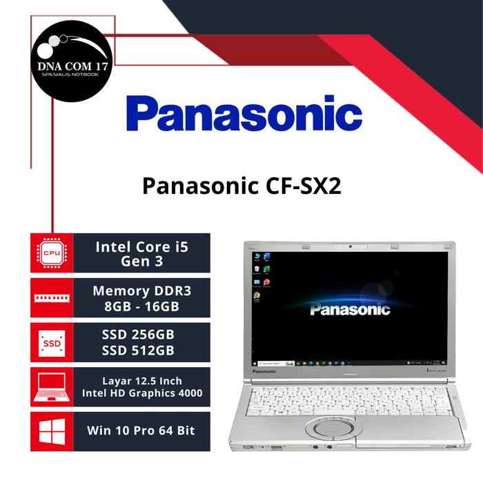Jual Laptop Panasonic CF SeriesMurah Aja - CF-SX2 i5 Gen 3, 4GB