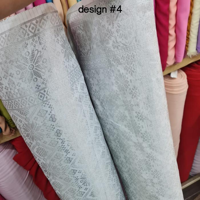 Gambar Best Seller Kain Songket Semi Palembang Putih Kombinasi Silver - putih silver #4 dari Laristekstil undefined Tokopedia
