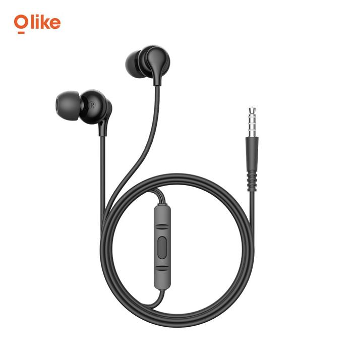 Gambar Olike E30S Wired In Ear Cable Earphone Handsfree Kabel with Microphone - Hitam dari Starcomp Semarang undefined Tokopedia