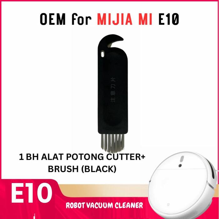 Gambar mop filter side brush Xiaomi E10 Robot Vacuum Accessories - 1 BLACK CUTTER dari Universal1616 undefined Tokopedia