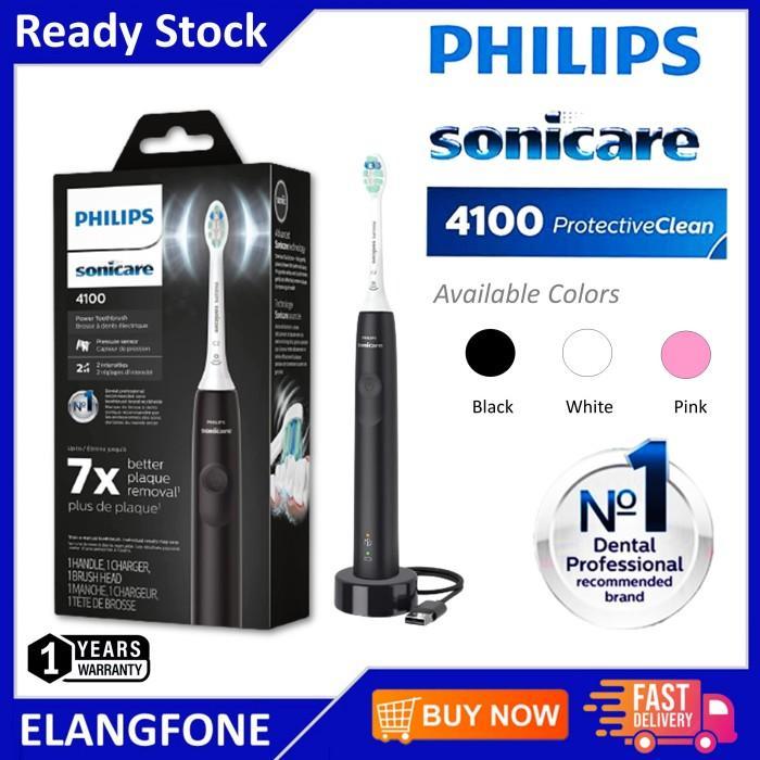 Gambar Philips Sonicare 4100 ProtectiveClean Rechargeable Electric Toothbrush - HX3681 Black dari Kelontong Berkah id undefined Tokopedia