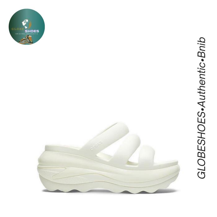 Jual CROCS MEGA CRUSH TRIPLE STRAP UNISEX SANDAL - CHALK