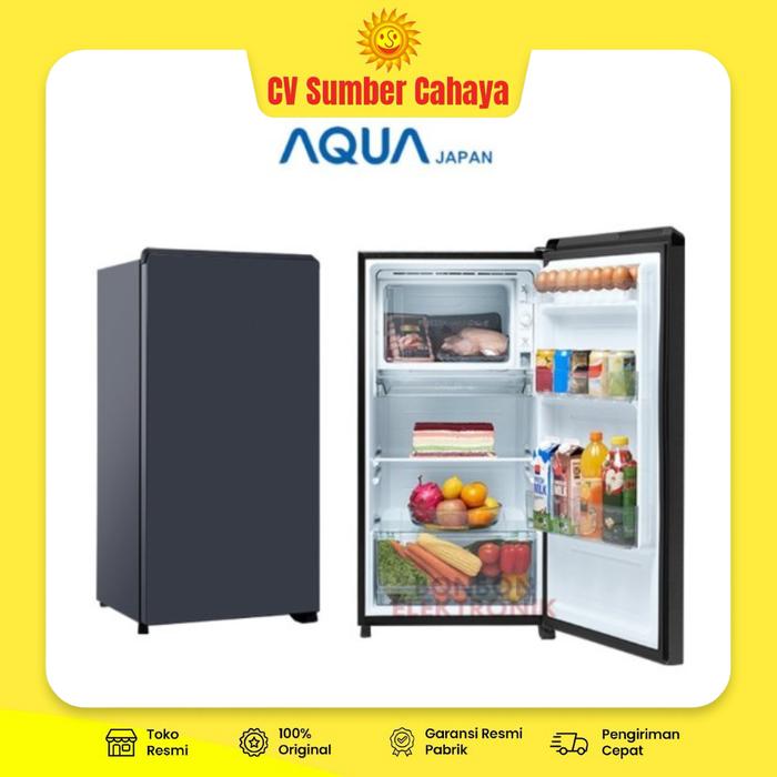 Gambar AQUA Kulkas 1 Pintu 145L Big Freezer 67 Watt AQR-D185 D185 MDS D185MDS dari CV Sumber Cahaya Yogya undefined Tokopedia