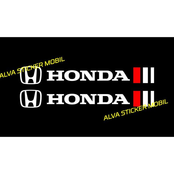 Gambar PROMO terlaris sticker honda wiper 2 pcs stiker buat wiper depan mobil honda all tipe asli murah - putih merah dari otoflex undefined Tokopedia