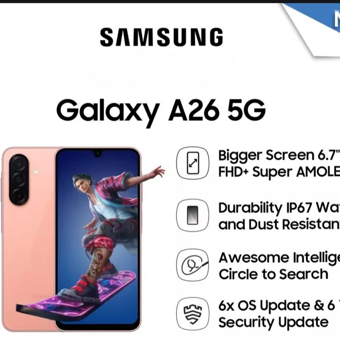 Gambar Samsung a26 5g 8/256 ram 8gb 256gb nfc baru new garansi resmi samsung indonesia dari Generasi Phone Store undefined Tokopedia