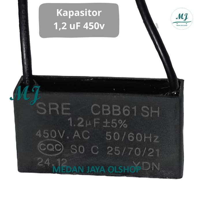 Gambar Kapasitor Kipas Angin CBB61 SH 1,2uF 1,5uF 1,8uF 2uF 2,5uF untuk Cosmos Miyako Maspion Panasonic Tornado - 1,2uF 450 dari Medan Jaya Olshop undefined Tokopedia