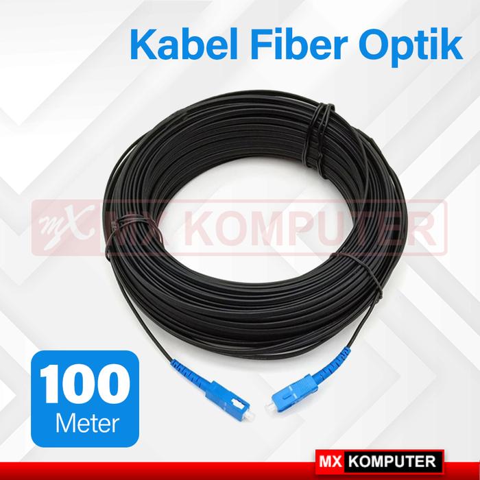 Gambar Kabel Fiber Optik Kabel FO Dropcore 50M 100M - 100 Meter dari MXKomputer_NEW undefined Tokopedia