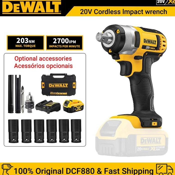 Jual DEWALT DCF880 Cordless Impact Wrench 20V Original 2300RPM