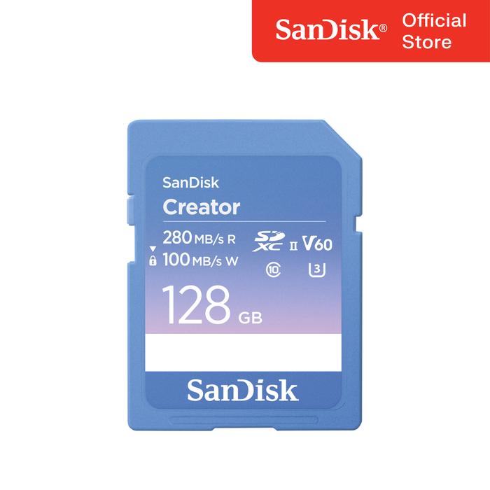 Gambar SanDisk Creator SD UHS-II Card up to 280MB/s dari SanDisk Official undefined Tokopedia