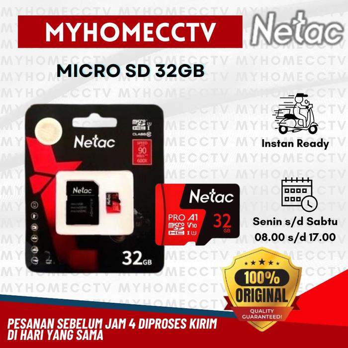 Micro Sd 32gb V10-u1 Netac With Adapter Micro Sd 32gb V 10