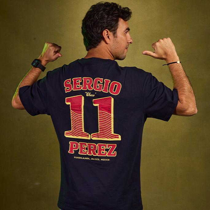 Jual Red Bull Racing F1 2024 Sergio Checo Perez Race Car T-shirt - Main Image