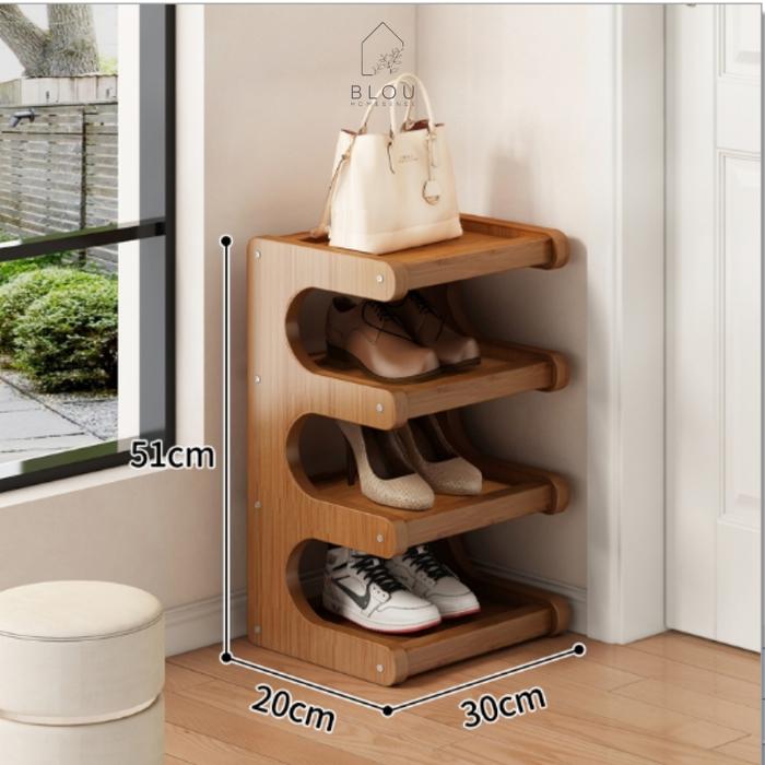 Blou Rack Jual Blou Rak Kayu Aesthetic Estetik Kitchen rack seasoning storage ...