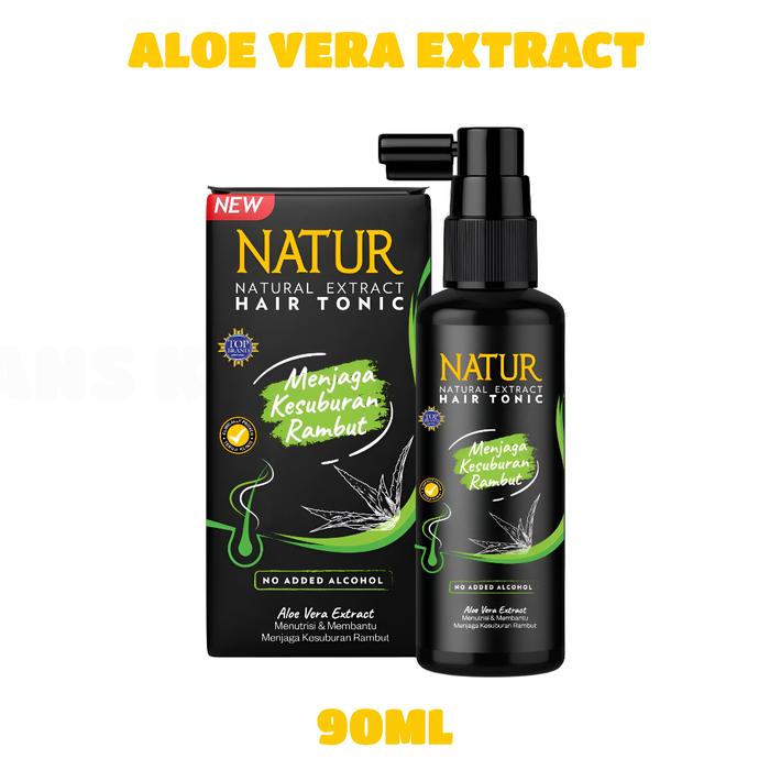 Gambar NATUR Natural Extract Hair Tonic 90ml | Aloe Vera Extract | Ginseng Extract | - AloeVeraExtract dari ElvansCosmetic undefined Tokopedia