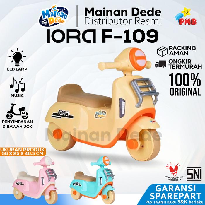 Gambar Mainan Anak Ride On Iora BK03 Sepeda Roda 3 bk 03 - F109 Krem, DUS BAWAAN dari Mainan Anak Dede undefined Tokopedia