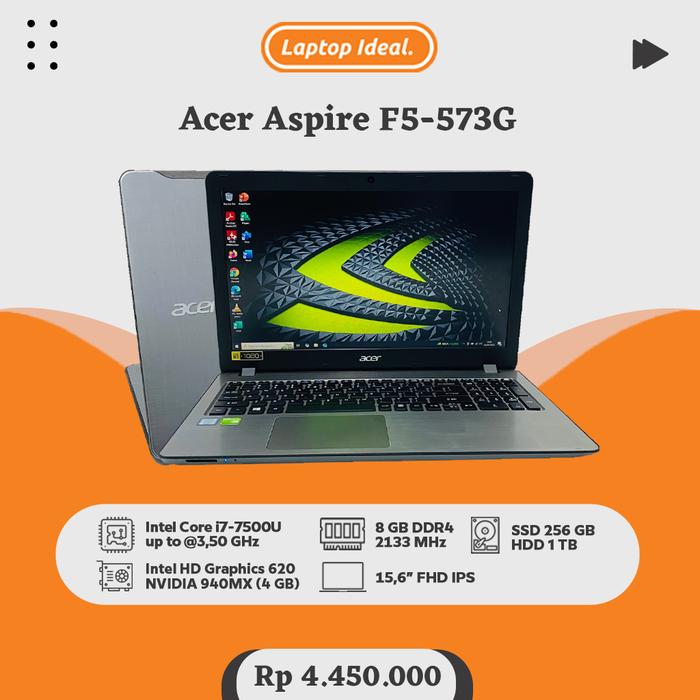 8gb Ram Acer Aspire I7 8th Gen Jual Acer Aspire F5-573G GAMING I7