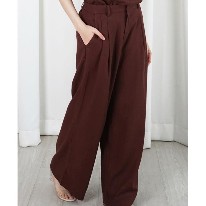 Gambar Lenira Pants kivee celana panjang wanita - COCOA dari LOST AND FOUND SHOPPE undefined Tokopedia
