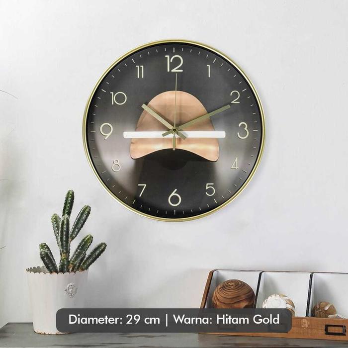Gambar Wall Clock Quartz Jam Dinding Modern Silent Movement - TS818 - Tipe 2 dari Okunoshima Store undefined Tokopedia