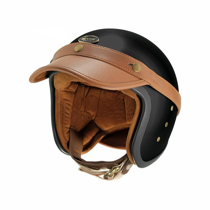 Gambar Skove Helmet - Open Face Helmet - Trooper Custom - Black, S dari Trooper Custom undefined Tokopedia