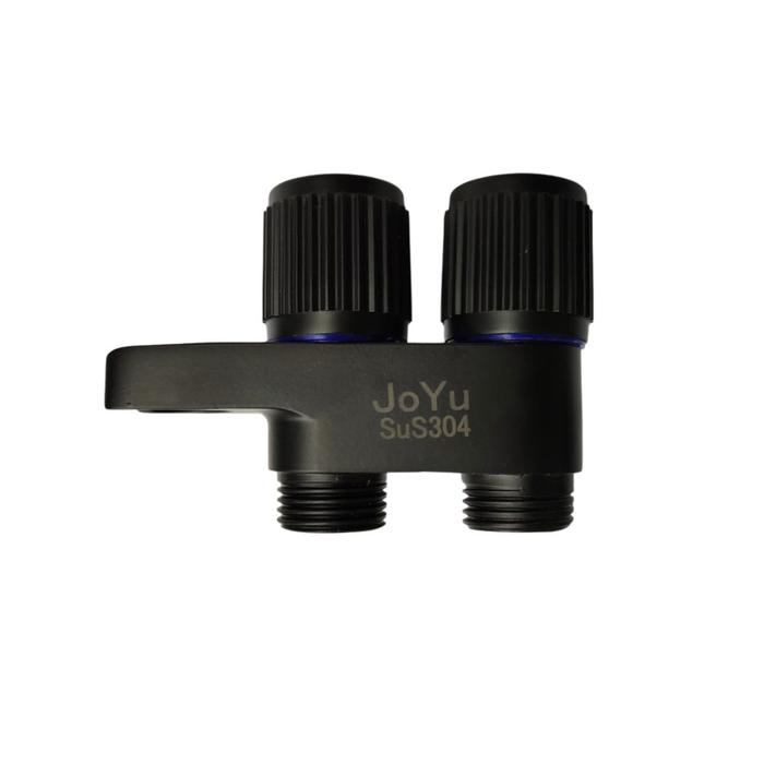 Gambar kran air cabang stainless mini45 GS + gantungan shower chrome / hitam - 45GS hitam dari Morality olshop undefined Tokopedia