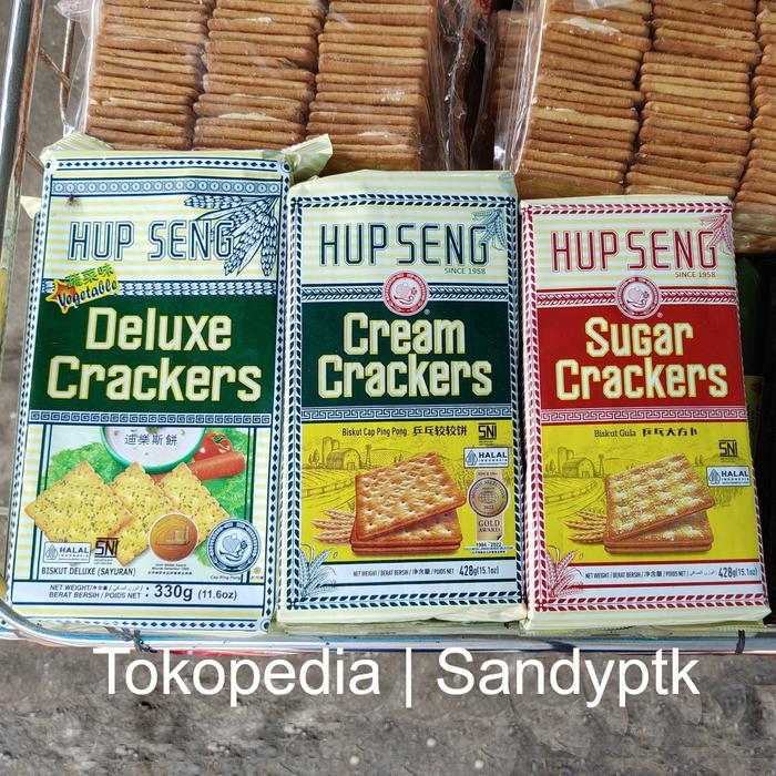 Gambar Biskuit Cream Sugar Cracker Ping Pong Pingpong HUP SENG HUPSENG Kebeng - Polos-Asin dari Sandyptk undefined Tokopedia