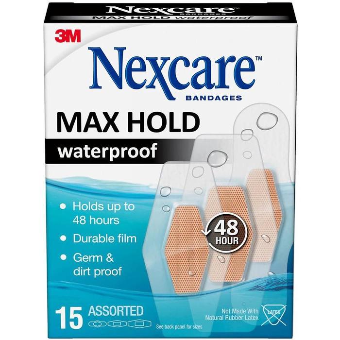 Gambar Promo NEXCARE 3M Max Hold Waterproof Bandages 48 hr, Plester Luka - ASSORTED dari kakang storl undefined Tokopedia