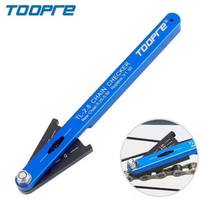 Gambar Alat Ukur Cek Kondisi Rantai Sepeda Toopre Bicycle Chain Wear Measuring Indicator Checker Chain Checker Tool dari KQ-NIAN SELLER undefined Tokopedia