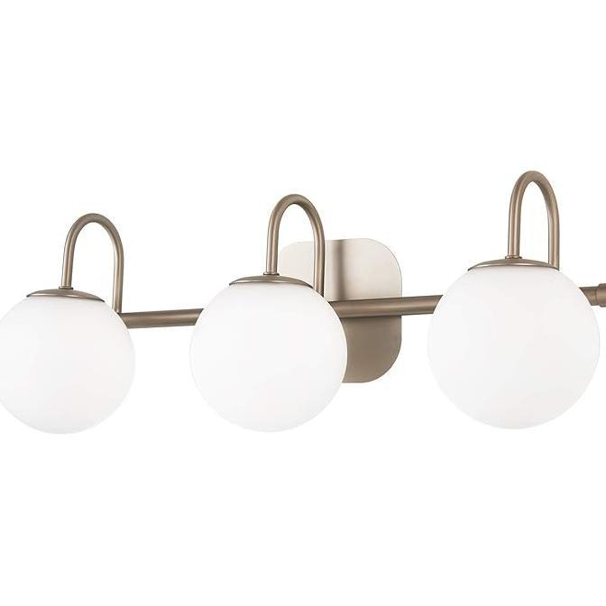 Jual Brushed Nickel Bathroom Vanity Light Fixtures Lights Milk