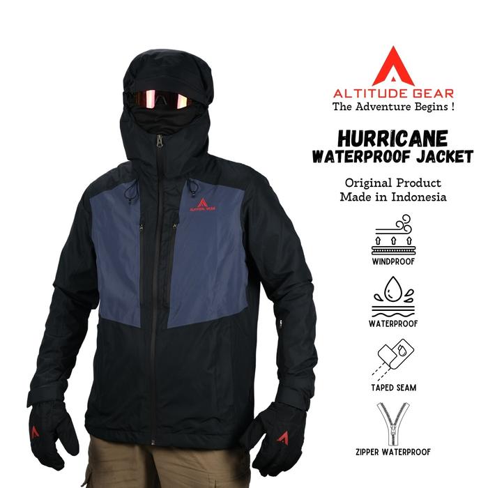 Gambar Altitude Gear Hurricane Jaket Gunung Outdoor Hiking Camping Double Polar Waterproof - Hitam, M dari Senja Jingga Adventure undefined Tokopedia