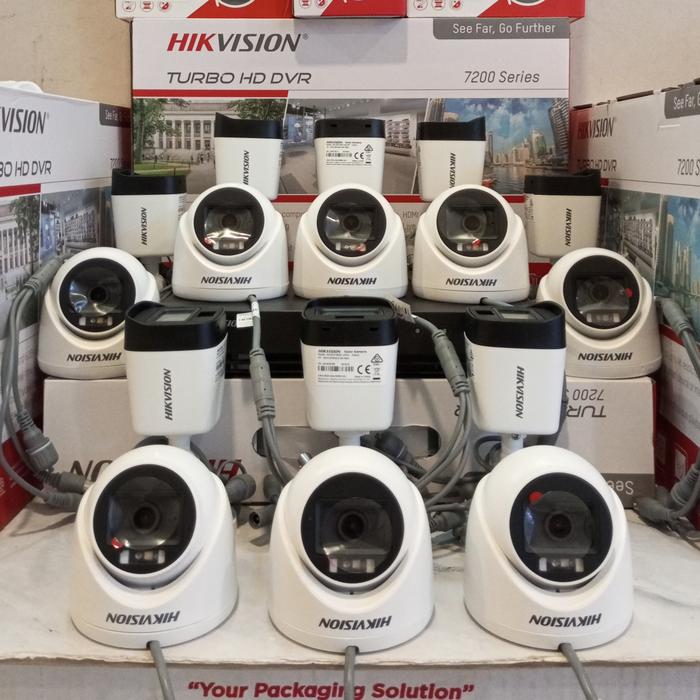 Jual PAKET CCTV HIKVISION 16CH DVR 8MP 16 CAMERA 5MP HARDISK