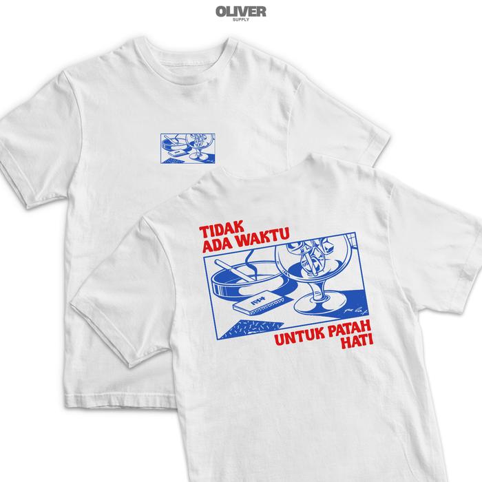 Gambar OLVR Kaos Kata Kata "Tidak Ada Waktu Untuk Patah Hati" / baju kaos kata kata / baju kaos pria kata2 keren / baju kata kata / kaos kata kata lucu / kaos diksi deep - Putih, 3XL dari OliverSupply undefined Tokopedia