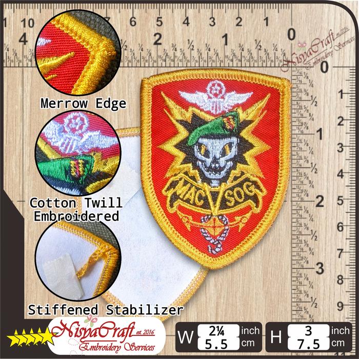 Gambar NCEP0101-0191 US ARMY MACVSOG | Special Forces | Vietnam Era Patch - Color-Merrow dari NisyaCraft undefined Tokopedia