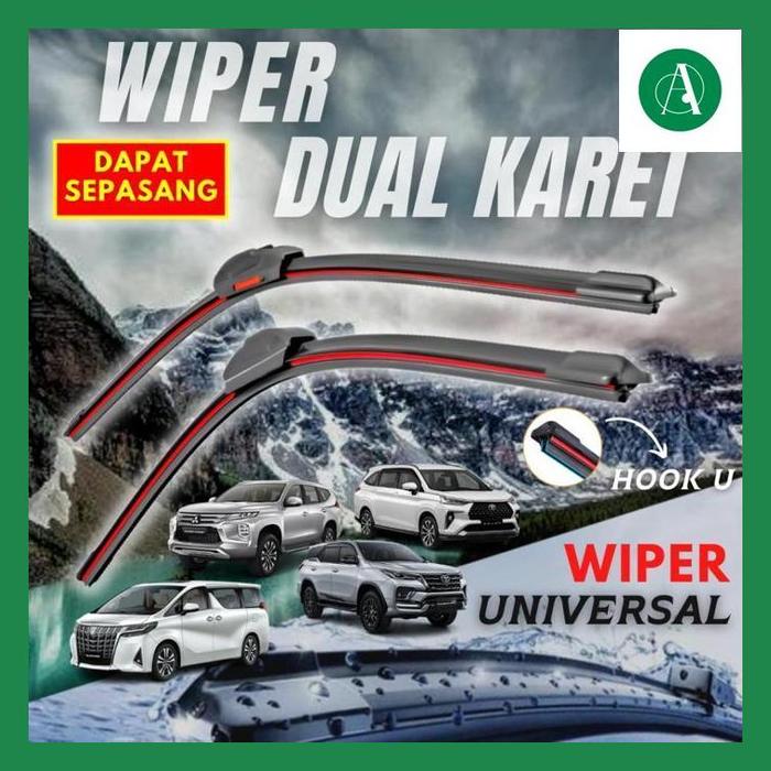 Gambar Saju* Wiper Mobil Frameless Dual Karet Doble Blade Universal - CITY 2014-2024 dari Amat-Sajudin undefined Tokopedia