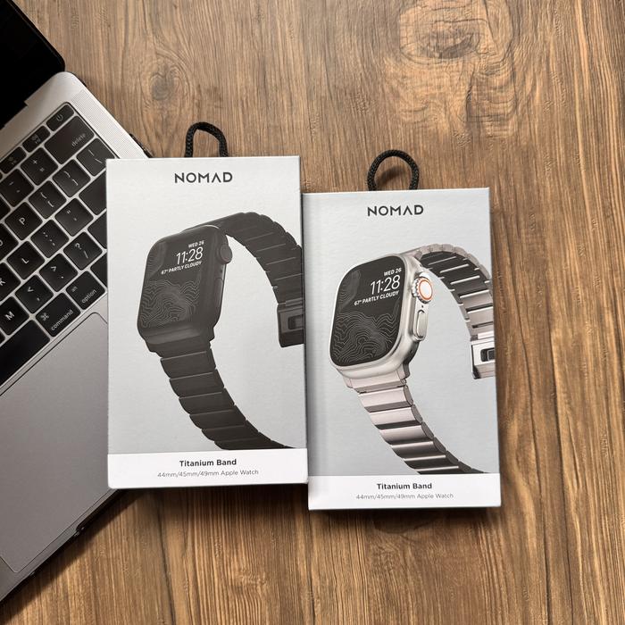 NOMAD TitaniumBand 44mm/45mm/49mm 正規品 Titanium Band - 46mm/49mm | Natural Hardware | V2