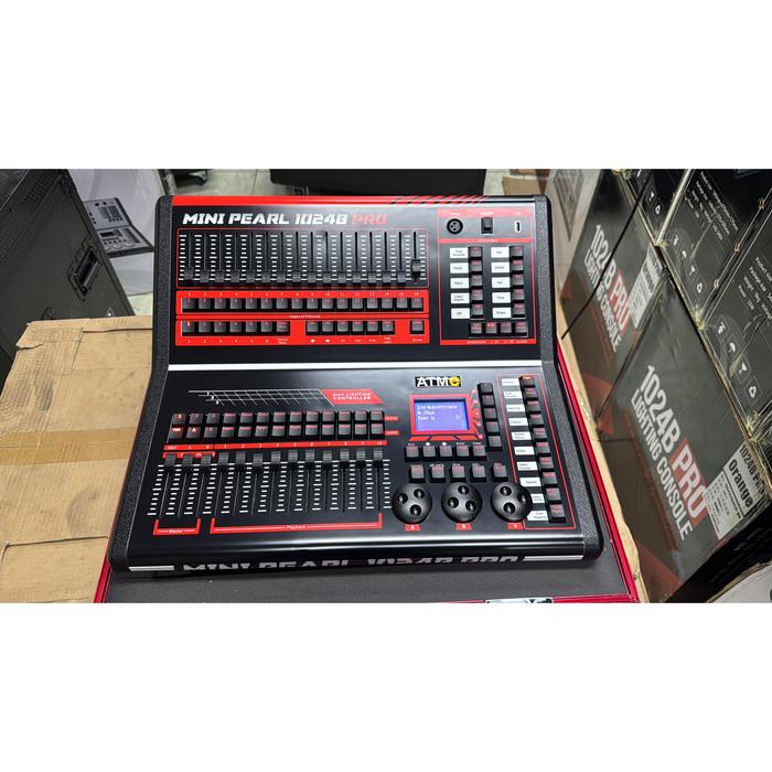 Gambar NEW Minipearl 1024B Pro lighting console dmx controller 512 lampu panggung Parled beam fresnel strobe moving led - Merah Hitam dari DUNIA LAMPU LIGHTING undefined Tokopedia