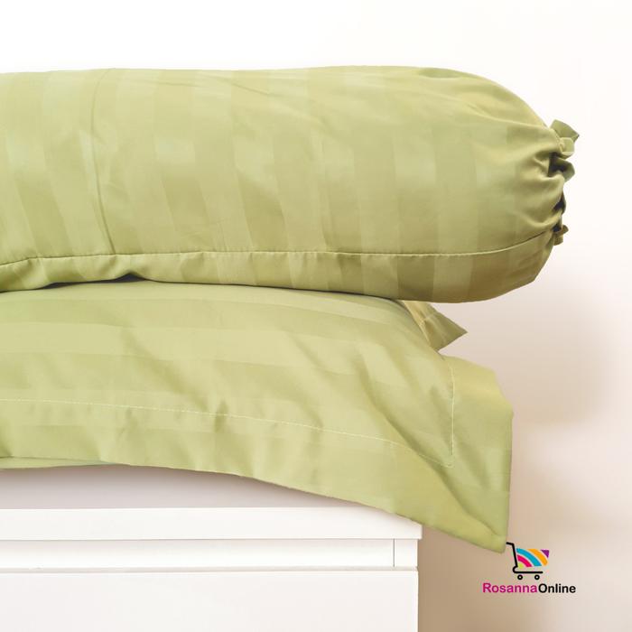 Gambar Midori - Sarung Bantal dan Guling Microtencel Motif Salur Tencel Tensel Premium - Sage Green, Sarban2NoPigura dari Rosanna Online undefined Tokopedia